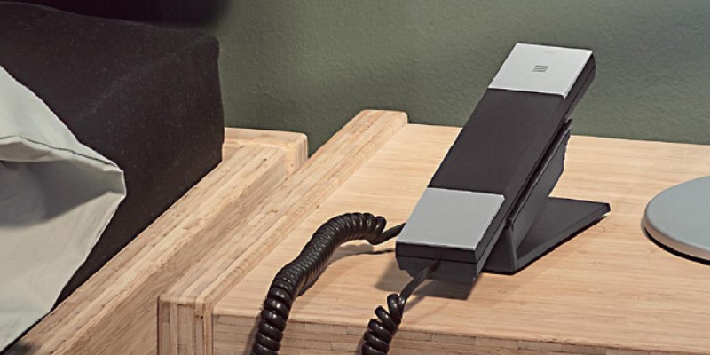 Moderna dizaina viesnīcu telefona aparāti jebkuram interjeram